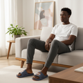 Claquette homme gris M8-11 – homme africain, salon